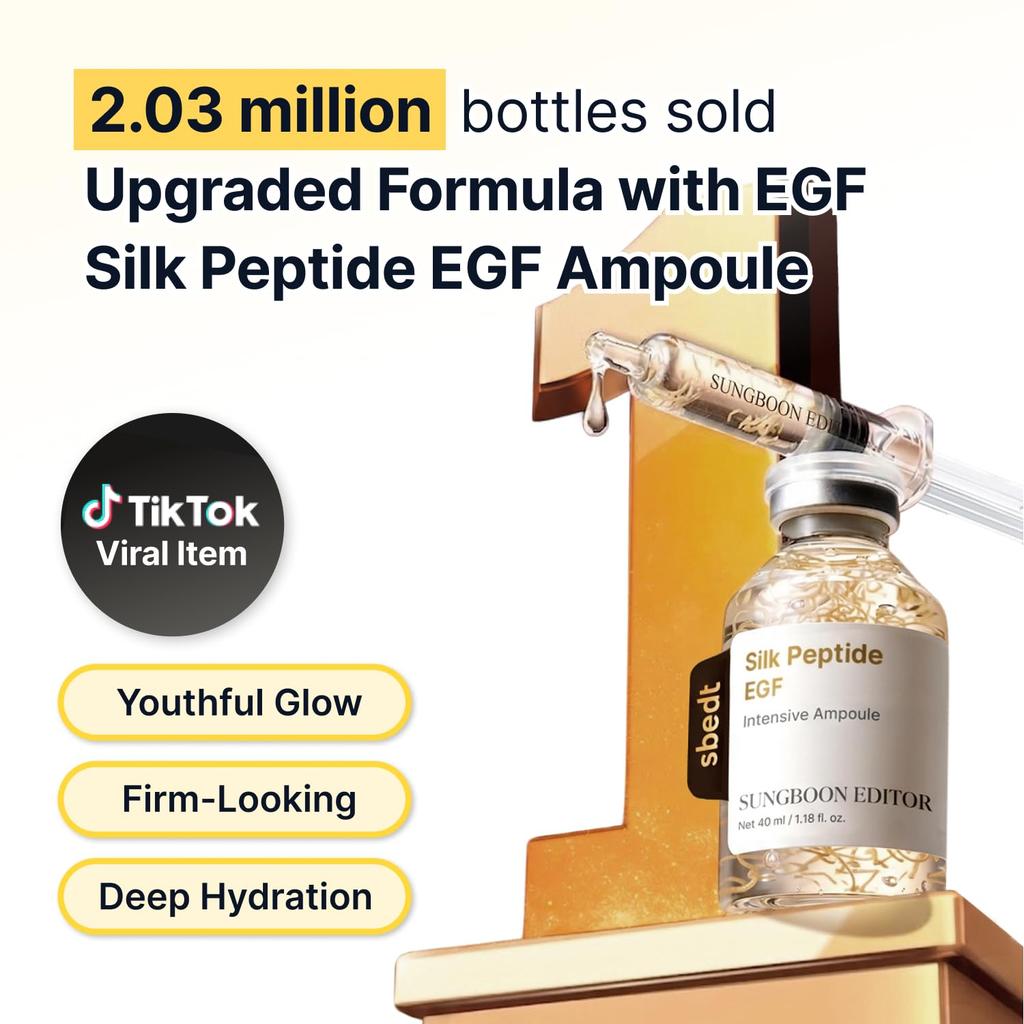 SUNGBOON EDITOR Silk Peptide EGF Intensive Ampoule Firming Volume Lifting Care 60ml