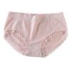 Dámské spodní prádlo s krajkovým lemem Kalhotky Bikiny kalhotky pro dámy Bezešvé bokové kalhotky se středním vzrůstem Prodyšné měkké strečové kalhotkové spodky