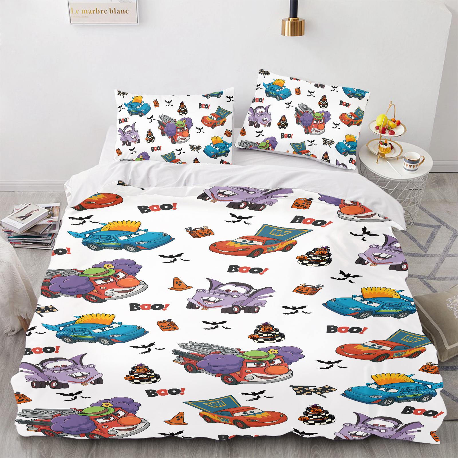 

Comforter Lightning Mcqueen Comforter Bedding 3D Children S Bedding Set 3-Piece 1 King Size Comforter (quilt)-EU Single(135*200cm)3pcs