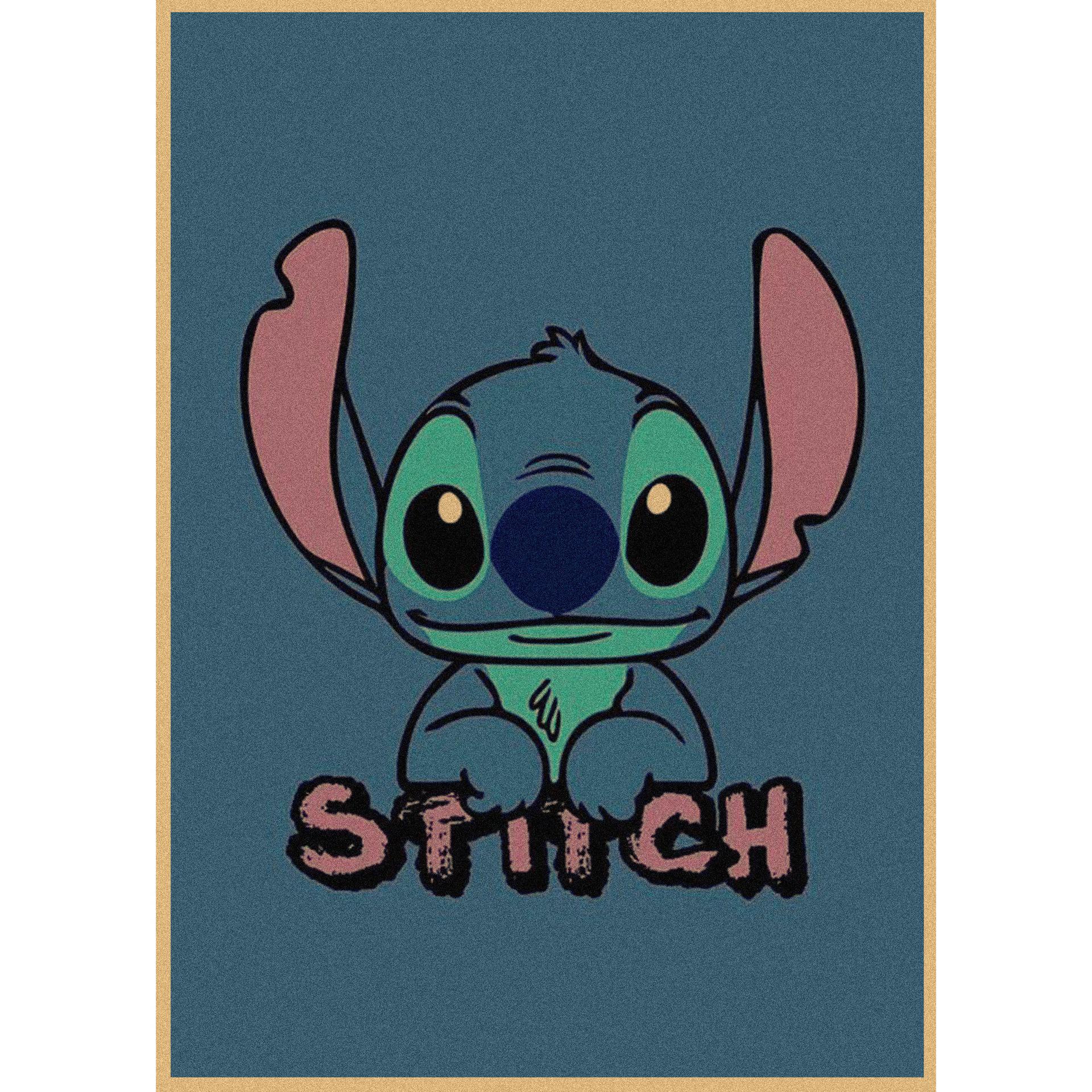 

Retro Kraft Paper Poster: Lilo & Stitch Wall Art 277 29.7X42cm(A3 size)
