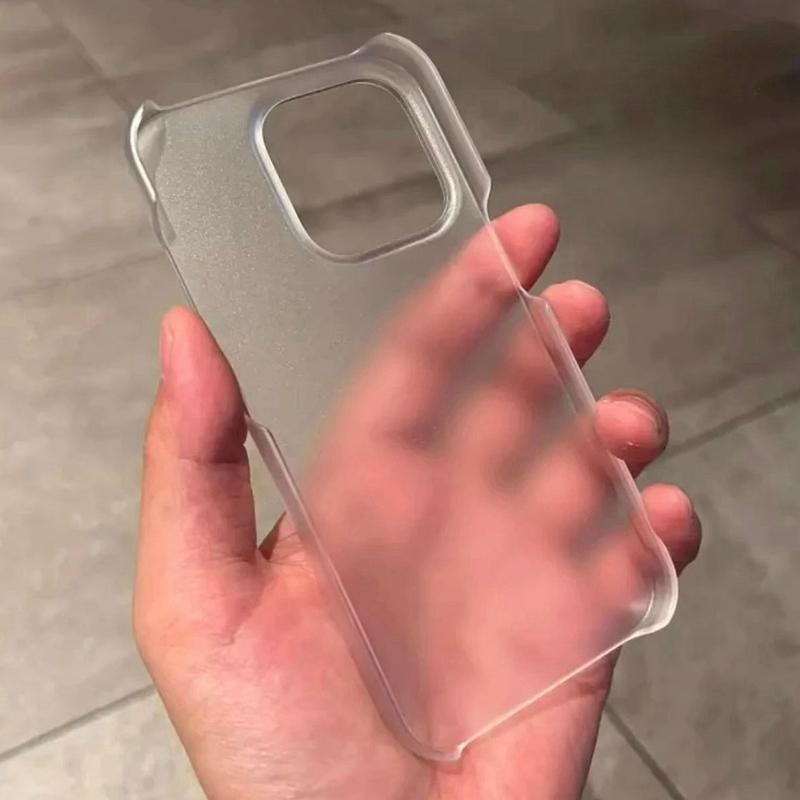 

Frameless Matte PC Phone Case For iPhone 17 16 15 14 11 12 13 Pro Max Plus Air Mini Bumper Hard Protective Cover Funda Coque iPhone 11 Pro