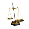 62KD Decorative Metal Weight Scale Sculpture Desktop Ornament for Home Decors Accent