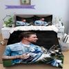 Biancheria da letto con motivo Kevin De Bruyne Decorazione per la casa Regalo di compleanno (1 * copripiumino + 2 * federa, senza nucleo),merchandising per fan.