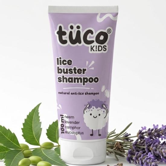 Детский натуральный шампунь Tuco® от вшей | С камфорой, нимом, маслом чайного дерева | Возраст 2-5, 4-10, 10-15, 5-10 лет | Без SLS | 100 мл