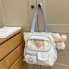 Schoolbag new high-value primary school schoolbag transparent pain bag girls light large capacity junior high school student backpack