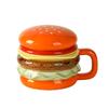 Creative Burger Cup HomeUse Large Capacity Breakfast Set Cartoon Mug Ceramic Coffee Cup Cups and Mugs Cute Burger