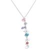 Yhpup Fashion Stainless Steel Colorful Stone Y Chain Necklace Pendant for Women Charm 2026 Summer Handmade Jewelry Wholesale