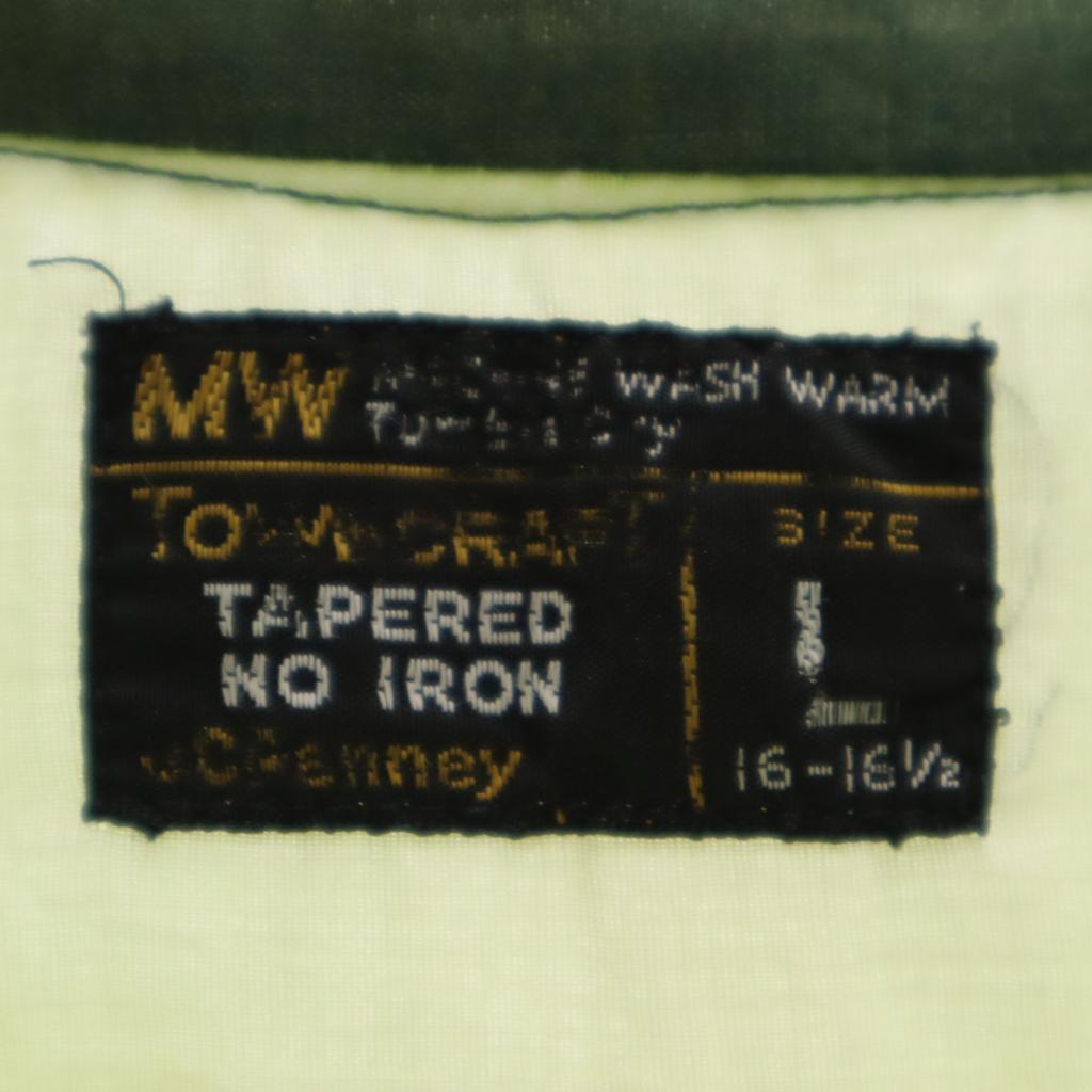 TOWNCRAFT 70s Vintage Vycpané límce Košile s dlouhým rukávem L JCpenney Pánská Použitá