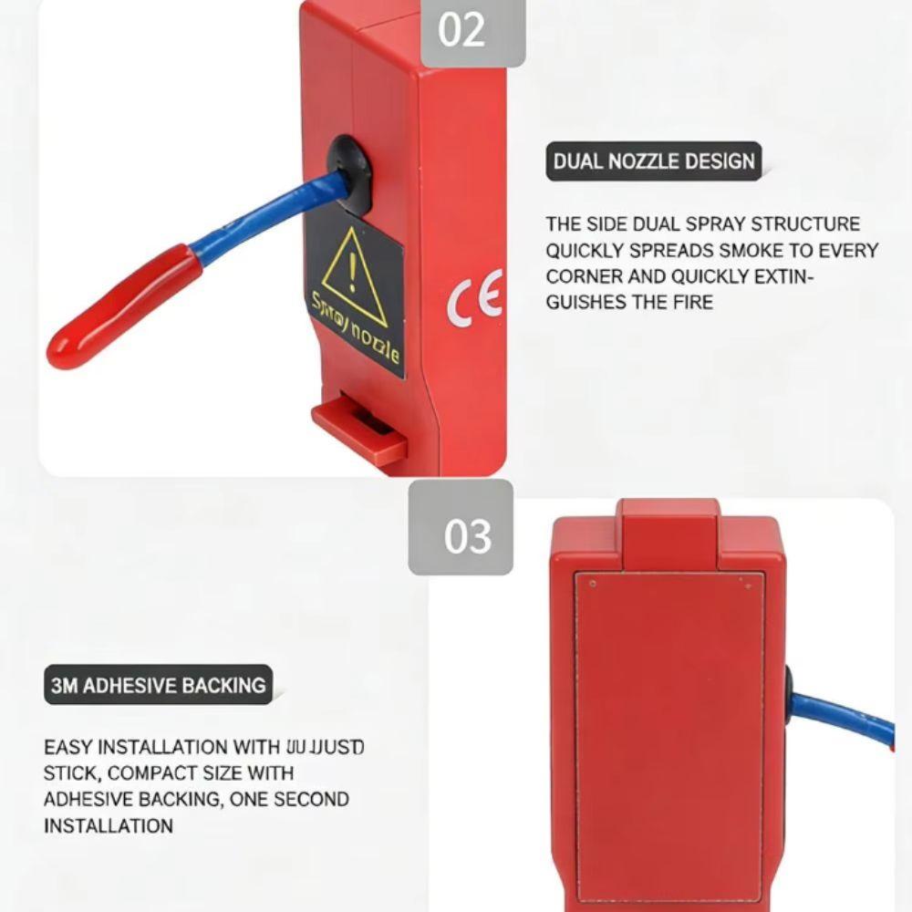 Zwei-Leitungs-Design Feuerlöschgerät Zwei-Leitungs-Flammschutzgerät Fahrzeug Haushaltsgebrauch