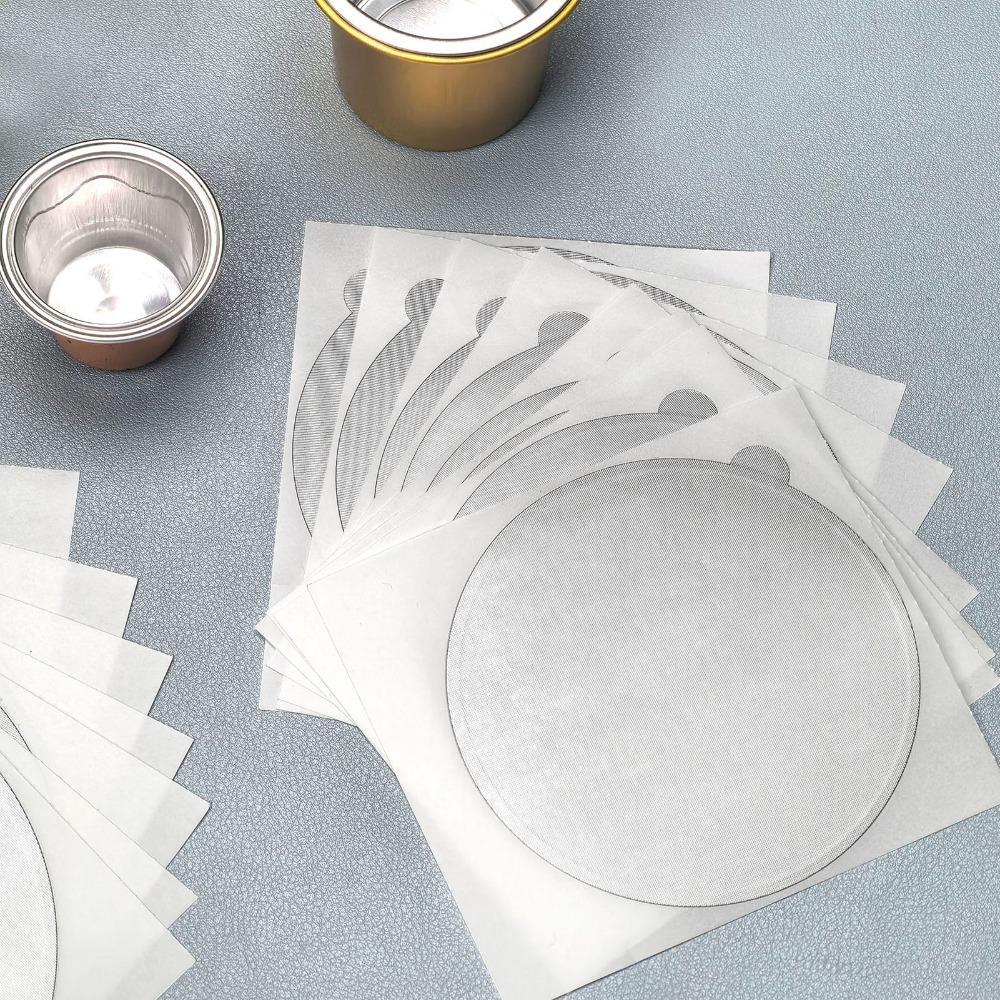 50pcs set Multifunctional Design Aluminum Foil Lids Aluminum Foil Sealing Stickers For Yogurt Cups