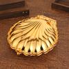 Large Capacity Shell Tray Ins Retro Flip Metal Storage Box Display Decoration Aromatherapy Candle Tray