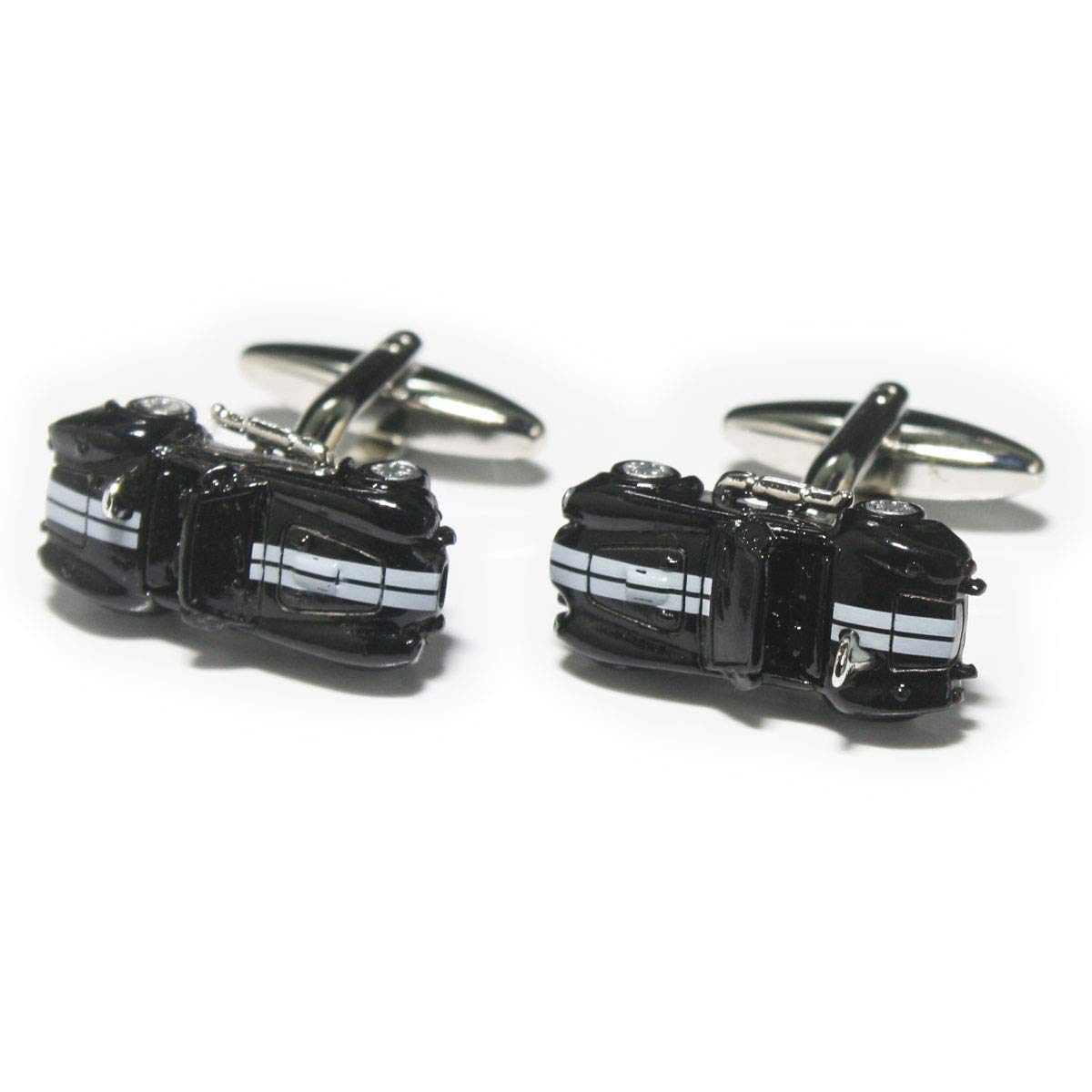 

Запонки Kamakura Cufflinks Workshop, черные, AC Cobra, запонки cf1086 чёрный