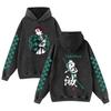 Demon Slayer Distressed Cotton Hoodie for Men & Women
