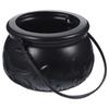 Candy Halloween Cauldron Witch Bucket Jar Black Kettle Pot Plastic Party Props Bowl Decorations Large Decor Kettles Basket