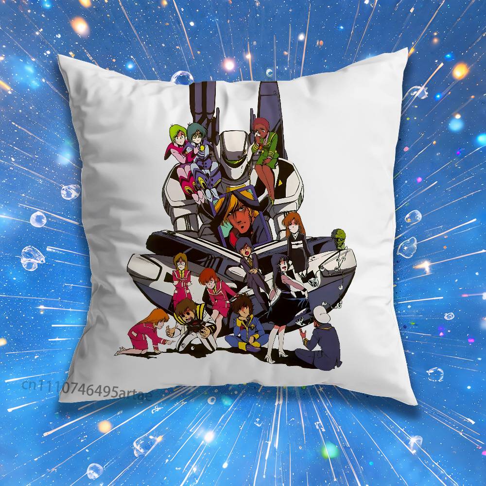 R-Robotech Anime Macross Pillow for Sofa Seat Chair Decorative/Modern Home Decor Print Throw Cushion