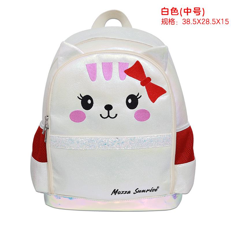 School bag three-piece female new chinchilla primary and secondary school students double shoulder child and mother bag backpack fashion