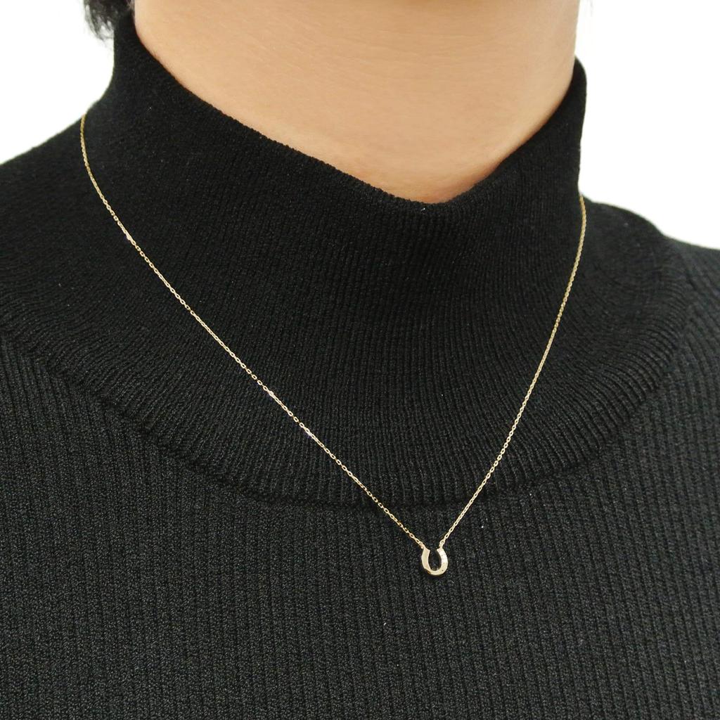 Vendome Aoyama Necklace K10 Yellow Gold Diamond Horseshoe AJVN149140DI [Official]