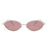 Polarized Metal Oval Sunglasses with Anti-Slip Temples Retro Vintage Style for Casual Outdoor Activities Driving UV Protection