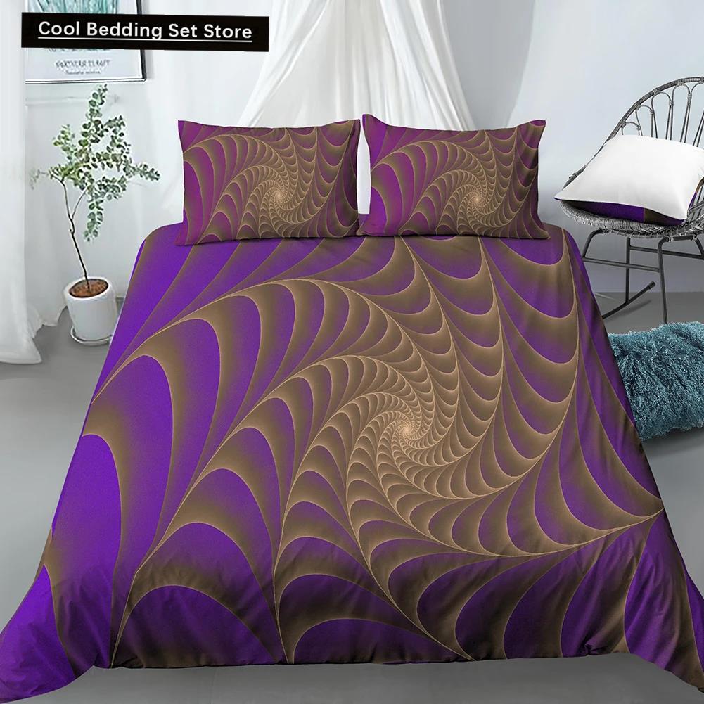 Set Copripiumino Geometrico King Size Tonalità Bianco Oro Set Biancheria da Letto Bohemien Morbido Copripiumino con Federa Copripiumino Singolo