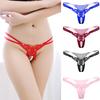Sexy anheng Pearl G String Dame Truser Lav midje Thongs Undertøy Truser