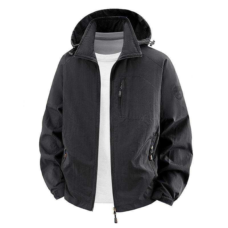 Men's coat 2025 new jacket jacket jacket fashion trend loose casual windproof
