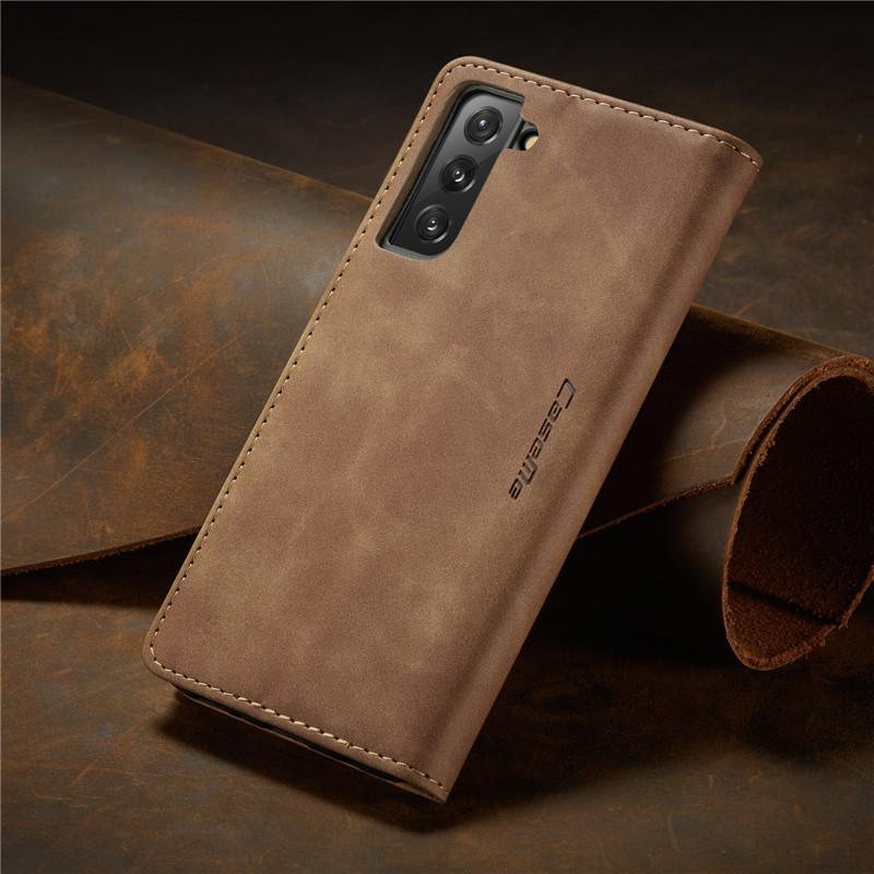 CaseMe Magnetische Flip Leder Handyhülle Für Samsung Galaxy S25 FE S25 Edge S24 Plus S23 S22 S21 Ultra S20 S10 Brieftasche Kartenhalter Tasche Cover Coque