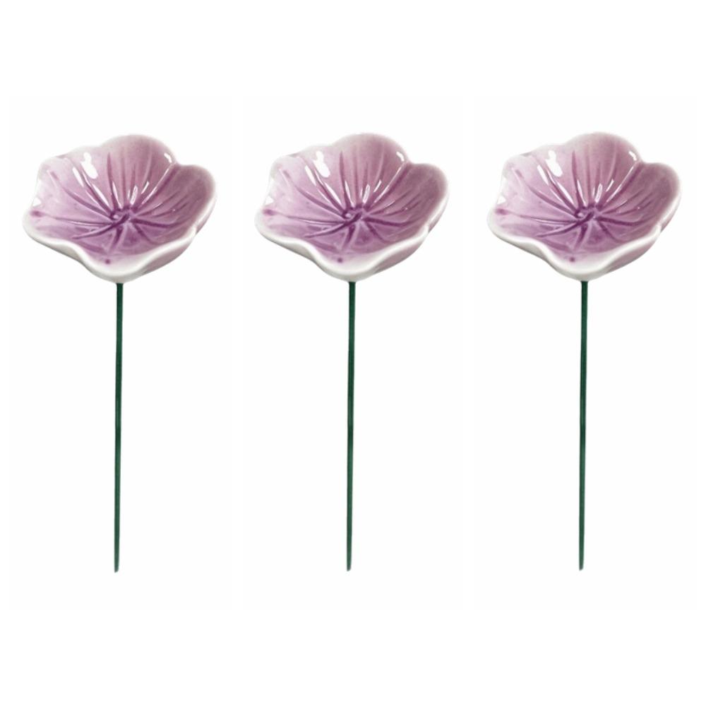 3pcs Garden Decoration Bee Watering Station Flower Shape Insect Drinking Cup Outdoor