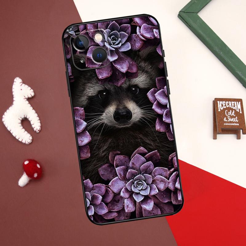 

Чехол с изображением енота для iPhone 12, 11, 13, 14, 15 Pro Max 12 Mini 7 8 Plus X XR XS Max SE 2020, чехол для телефона iPhone 12