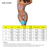 5pcs Women Lingerie Set Flower Patterns Garter Belt Thongs Mesh Splicing Underwear