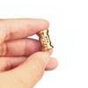 Hollow Out Brass Knife Beads Umbrella Rope Cord Outdoor Knife Pendant EDC Fidget Slider Accessories Adults Gifts