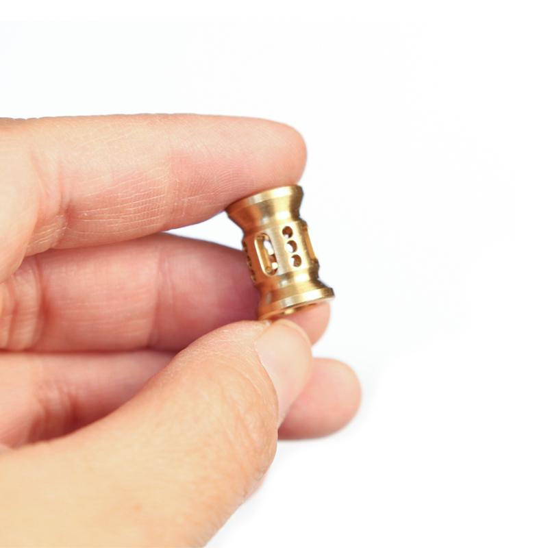 Hollow Out Brass Knife Beads Umbrella Rope Cord Outdoor Knife Pendant EDC Fidget Slider Accessories Adults Gifts