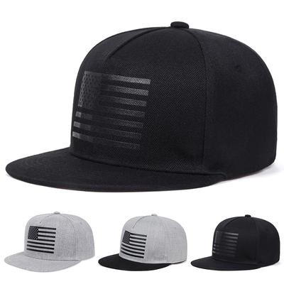 Unisex nadruk flagi USA czapki hip-hopowe wiosna jesień na zewnątrz regulowane swobodne czapki baseballowe czapka z filtrem przeciwsłonecznym