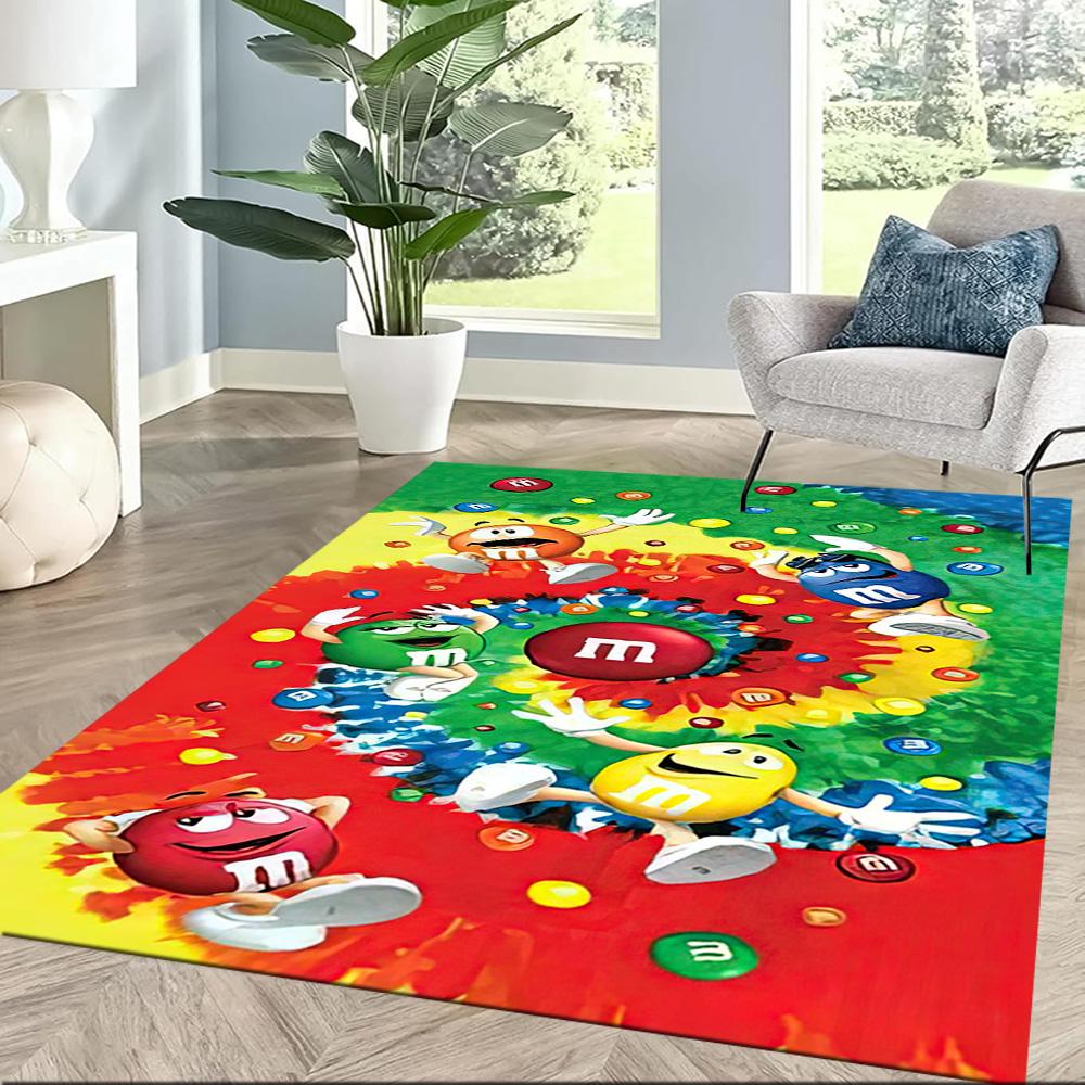 Colorful Characters Play Square rugs are a great choice for living rooms, bedrooms, home décor, and as gifts.