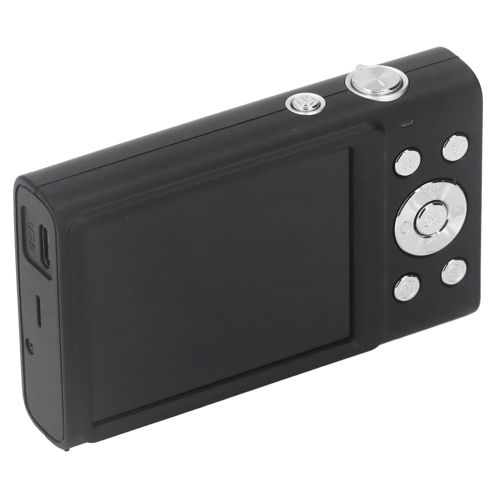 

4K Digital Camera 48MP 2.8 Inch IPS HD Screen 16X Zoom Autofocus Anti Shake Pocket Vlogging Camera EU Plug чорний