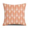 Nordic Geometric Decorative Pillow Sofa Cushion Cover Modern Home Decor Square Pillowcase Peach Skin Pillowcase