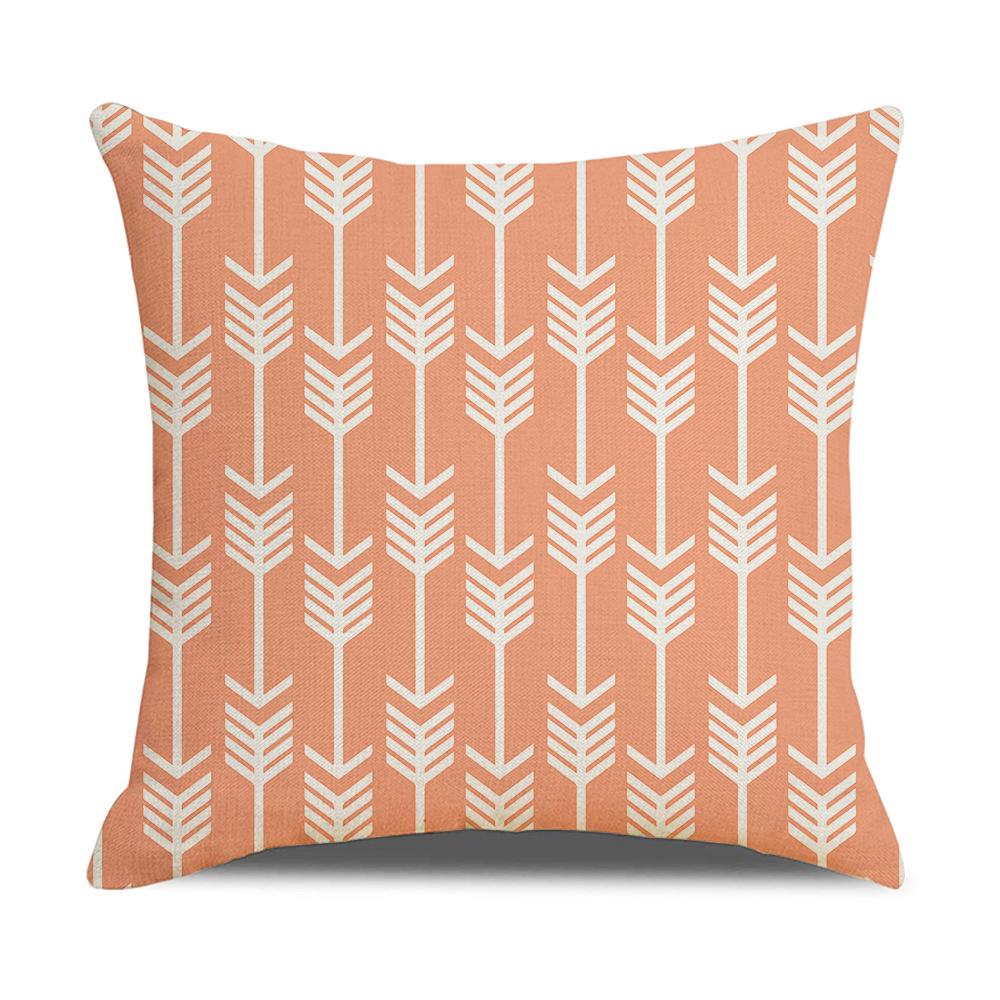 Nordic Geometric Decorative Pillow Sofa Cushion Cover Modern Home Decor Square Pillowcase Peach Skin Pillowcase