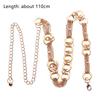 Elegant Waistband Dress Accessory Body Chain Belt Lady Waist Chain Metal Belt Alloy Buckle Belt