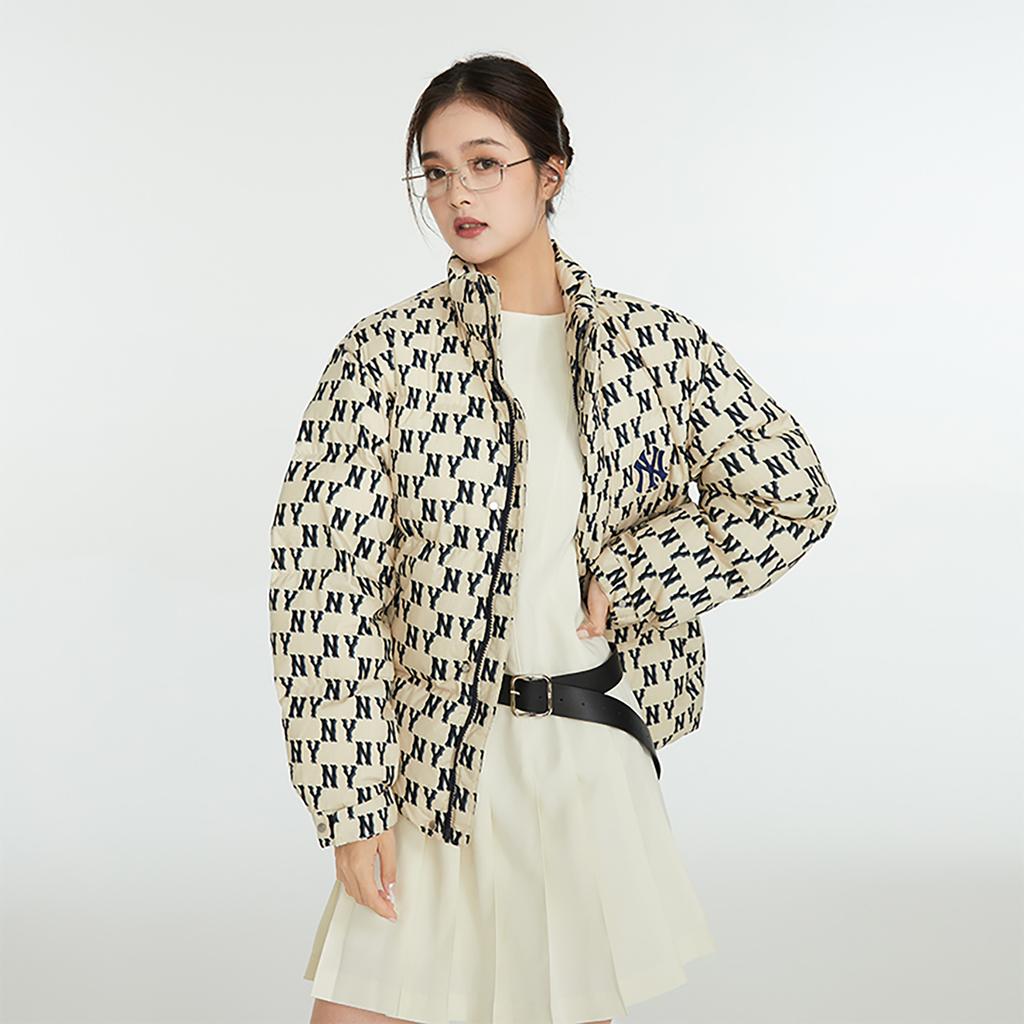 New MLB Down Jacket Unisex Dark Cream 3ADJM0736-50CRD