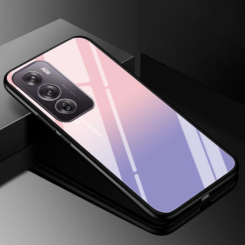 Für OPPO Reno12 Reno 12 Pro 12Pro Hülle Abdeckung Hartglas Hüllen für OPPO A60 4G / realme c61 4G Harte Rückseite Bumper Für Reno 12