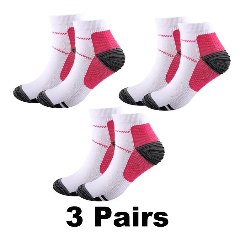 1/3/5 Pairs Men Women Socks Couples Elastic Pressure Compression Socks Outdoor Sports Trail Running Cycling Ankle Socks Boat