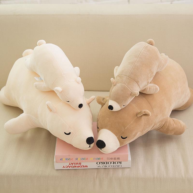 Creative Polar Bear Hug Pillow Bear Plush Toys Software Doll Children Doll Girls Birthday Gift