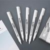 12Pcs/Box Permanent White Marker Pens With Opaque Quick Drying Ink Smooth Tip For Diy Crafts Art Drawing Dark Surface Marking
