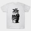 Dead‑Skull‑Plant‑Dark‑Botanical‑Graphic Gothic‑Vibe Unisex Cotton T‑Shirt