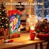 Halloween Lamp LED Glow Sticks with Sound Santa Claus Mini Handheld Night Lights  Christmas Party