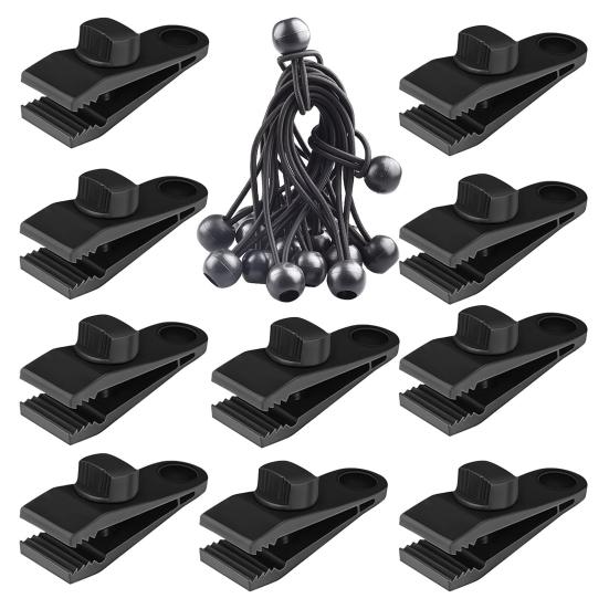 

10 шт. Уличный зажим для тента Сверхпрочный с замком Зажим для крепления палатки для кемпинга Держатель зажима Тент для бассейна Навес Покрытие Теневая ткань Зажим для фиксации эластичного шнура A