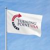 Turning Point USA Flag 3x5Ft Double Sided Wall Hanging Flag Outdoor Polyester Banner with Brass Grommets for Yard Garden Decoration