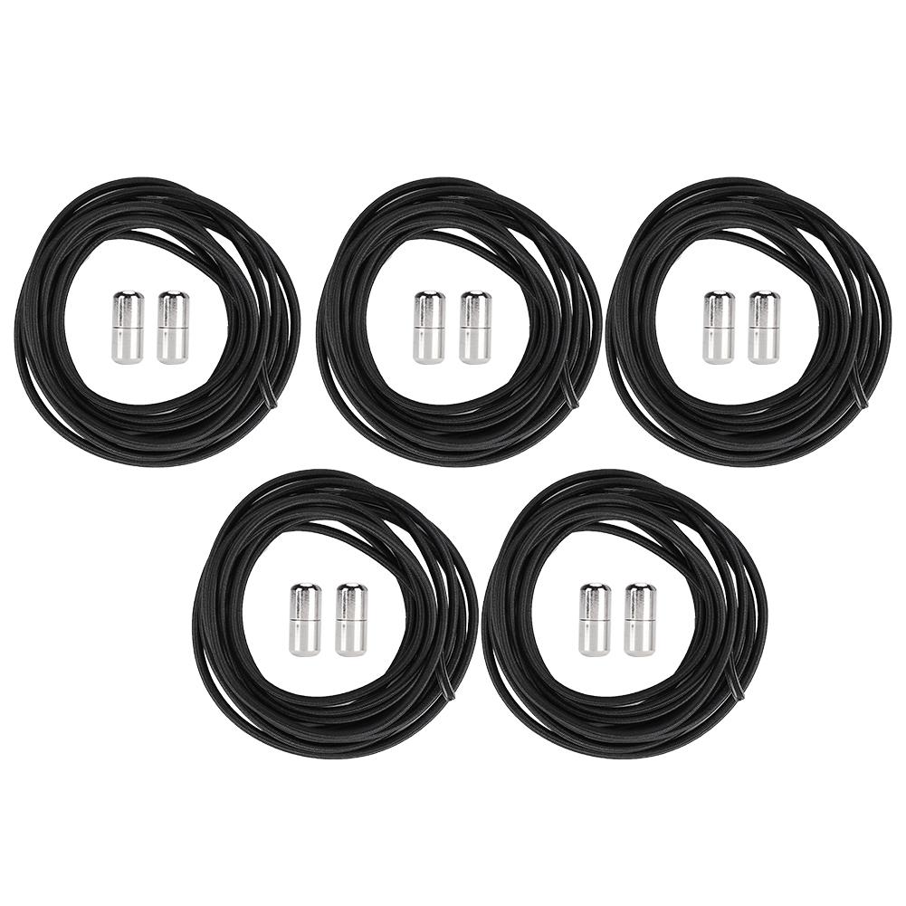 

5 пар ленивых шнурков без эластичных завязок для детей и взрослых, универсальные металлические шнурки для кроссовок