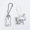 BALLOON FRIENDS MESSY ADVENTURE WORKING RABBIT DOODLE Acrylic Keychain (2 Types) - JEGA HAEYO? / HELL MONDAY