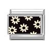 Y2K Black Series Heart Sunflower Heart Star Tai Chi Eye Cat Italian Charm Links Fit 9mm Stainless Steel Bracelet DIY Making Gift