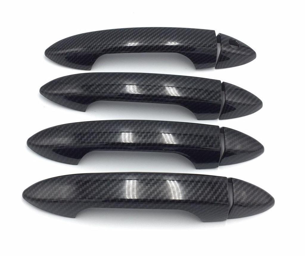 9th-Gen Accord 14-16 Model Handle Pull Decorative Carbon Fiber Shell Sticker, Electroplated Bright Black